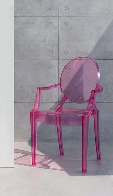 เก้าอี้พลาสติก MY DOLLS HOUSE GHOST TRANSPARENT สีชมพู_2
